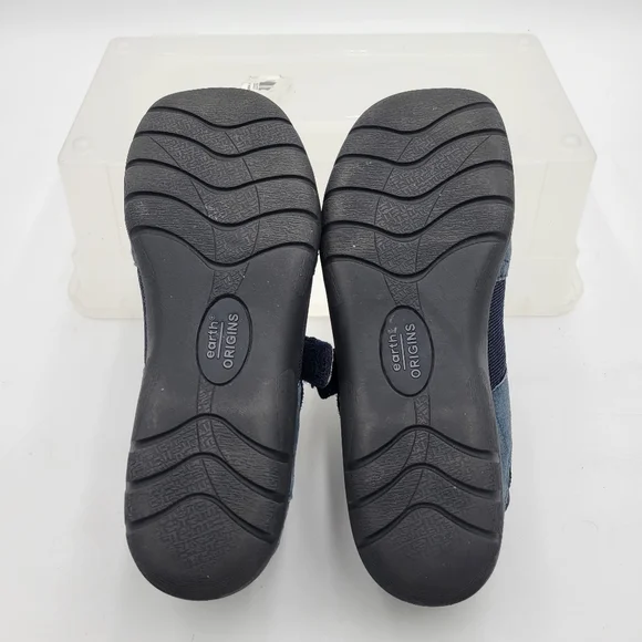 Earth Origins Navy Marine Blue Womans Suede/Leather Uppers Sandal Size 6M - Picture 6 of 9